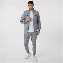 Ellesse Mens Giraldo Taped Poly Tracksuit Grey