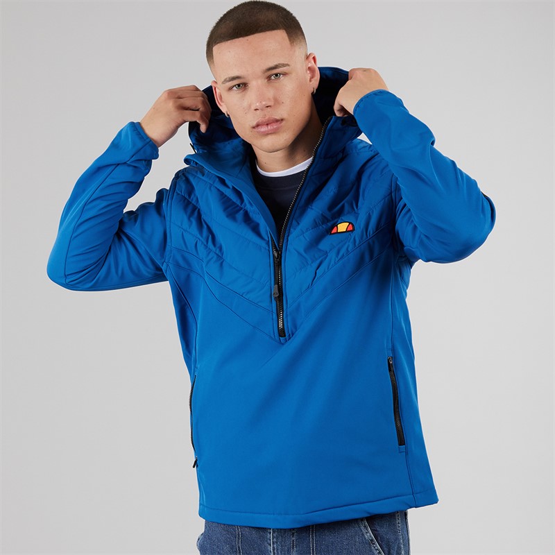 Ellesse Mens Angiolo Hybrid Half Zip Jacket Blue