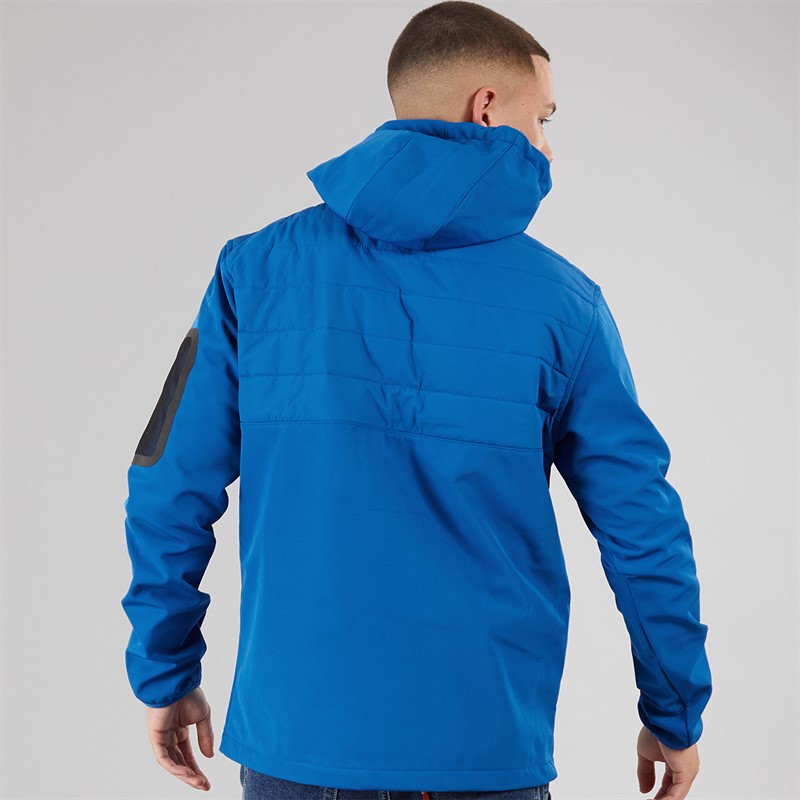 Ellesse Mens Angiolo Hybrid Half Zip Jacket Blue