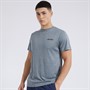 Ellesse Herren Malbory T-Shirt Linke Brust Grau Meliert