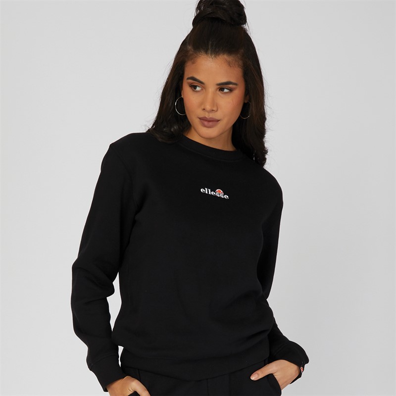 Ellesse Womens Siciliano Sweatshirt Black - Size 16