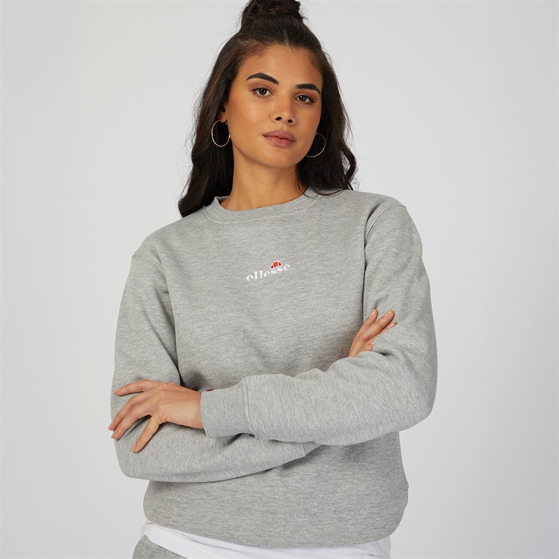 Ellesse Womens Siciliano Sweatshirt Grey Marl
