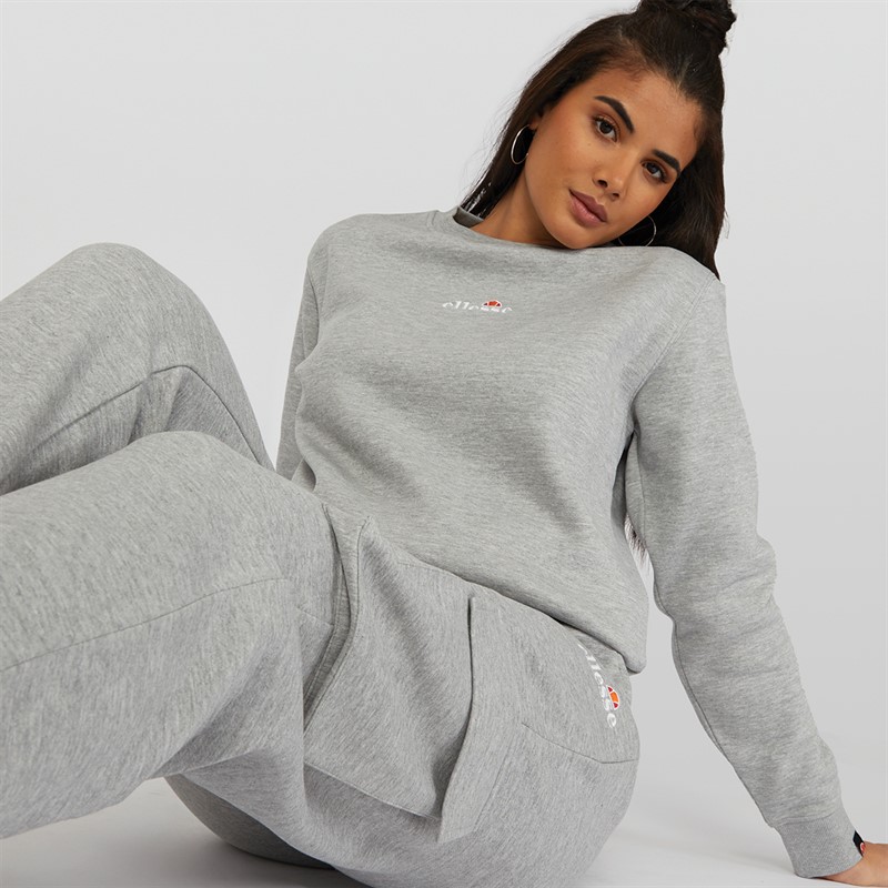 Ellesse Womens Siciliano Sweatshirt Grey Marl