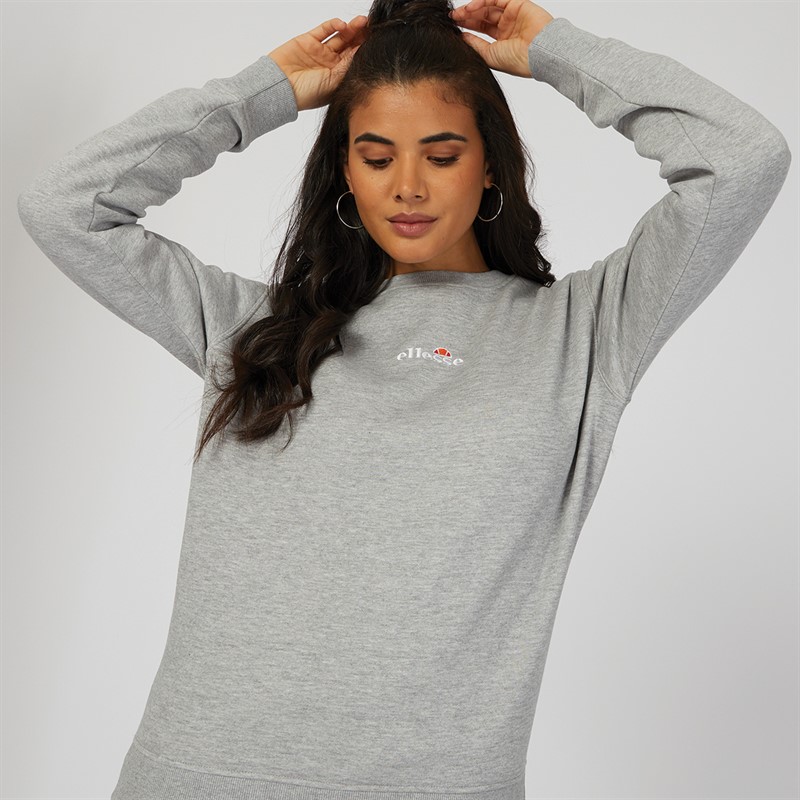 Ellesse Womens Siciliano Sweatshirt Grey Marl