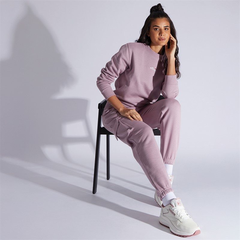 Ellesse Womens Necci Pocket Sweat Pants Elderberry