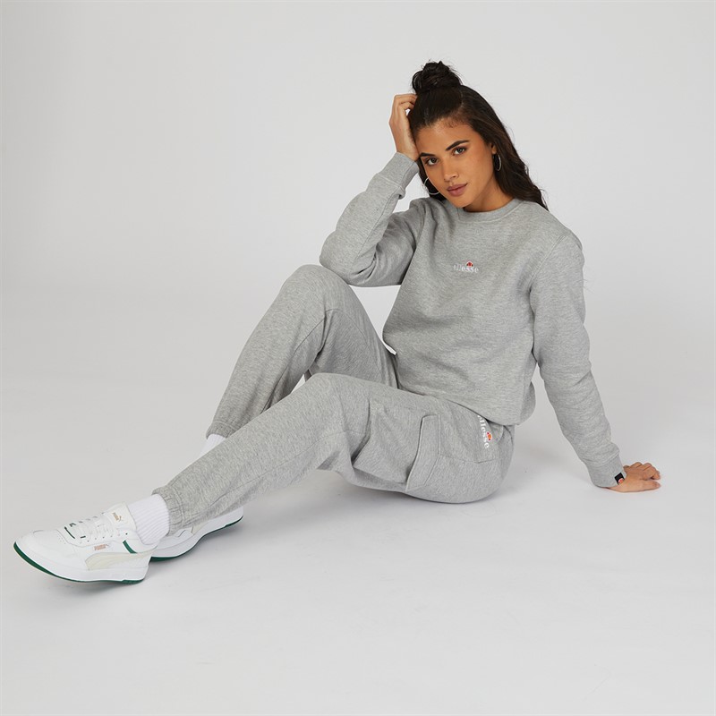 Ellesse Womens Necci Pocket Sweat Pants Grey Marl