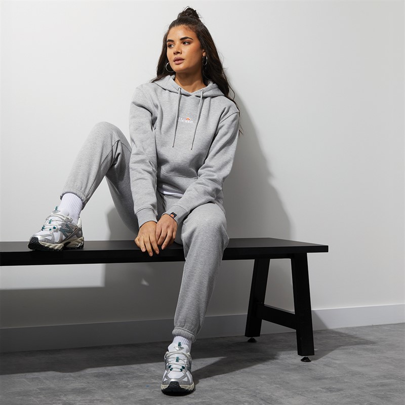 Ellesse Womens Femia Hoodie Grey Marl