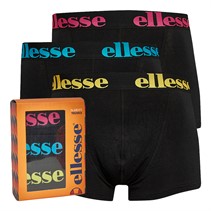 Ellesse Mens Valvina Three Pack Trunks Black/Multi