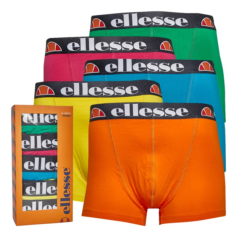 Ellesse Mens Deliceto Five Pack Trunks Multi