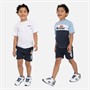 Ellesse Boys Zale Three Pack Logo T-Shirts And Shorts Set Navy/Blue/White