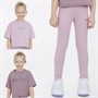 Ellesse Girls Delfina Two Pack T-Shirts And Leggings Set Light Purple