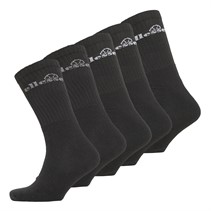 Ellesse Mens Five Pack Crew Socks Black/Multi