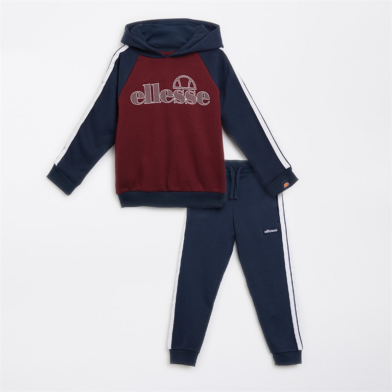 Ellesse Boys Miguel Hoodie And Joggers Set Navy