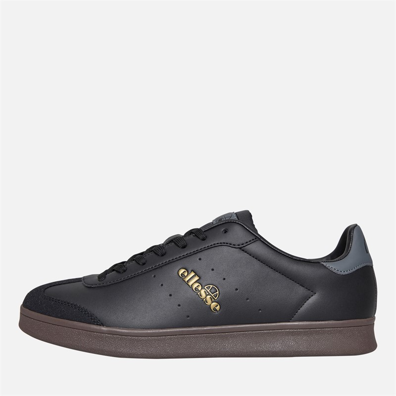 Ellesse Mens Sarvini Cupsole Trainers Black/Dark Grey