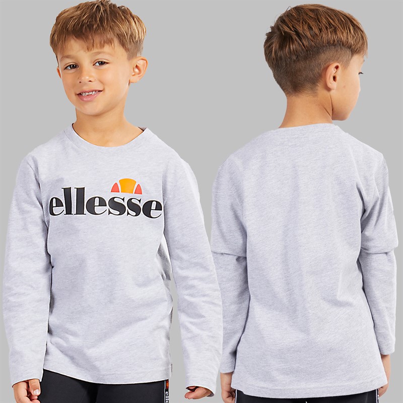 Ellesse Junge Dominic Hoodie T Shirt Und Jogginghose Set Schwarz/Grau