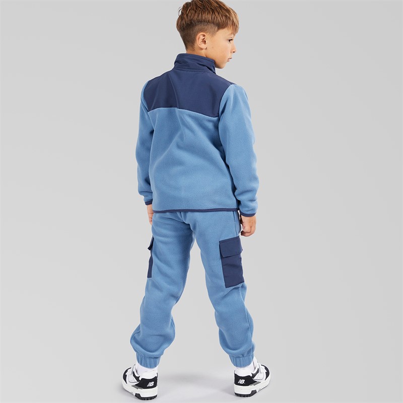 Ellesse Boys Caden Polafleece Sweatshirt And Joggers Blue