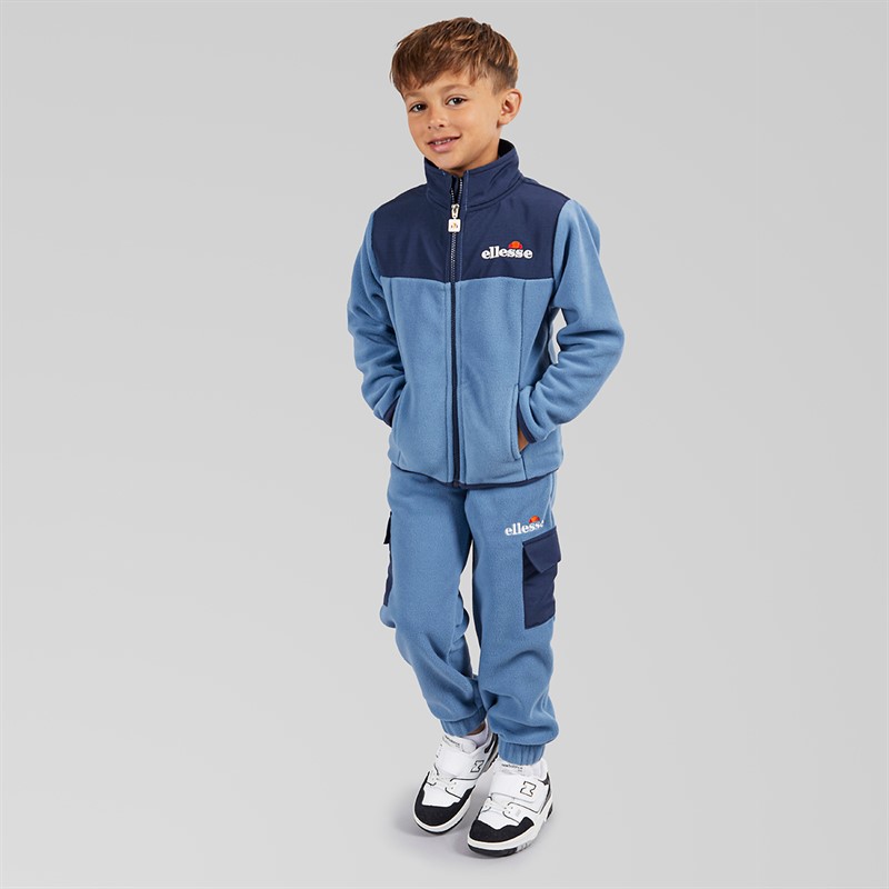 Ellesse Boys Caden Polafleece Sweatshirt And Joggers Blue