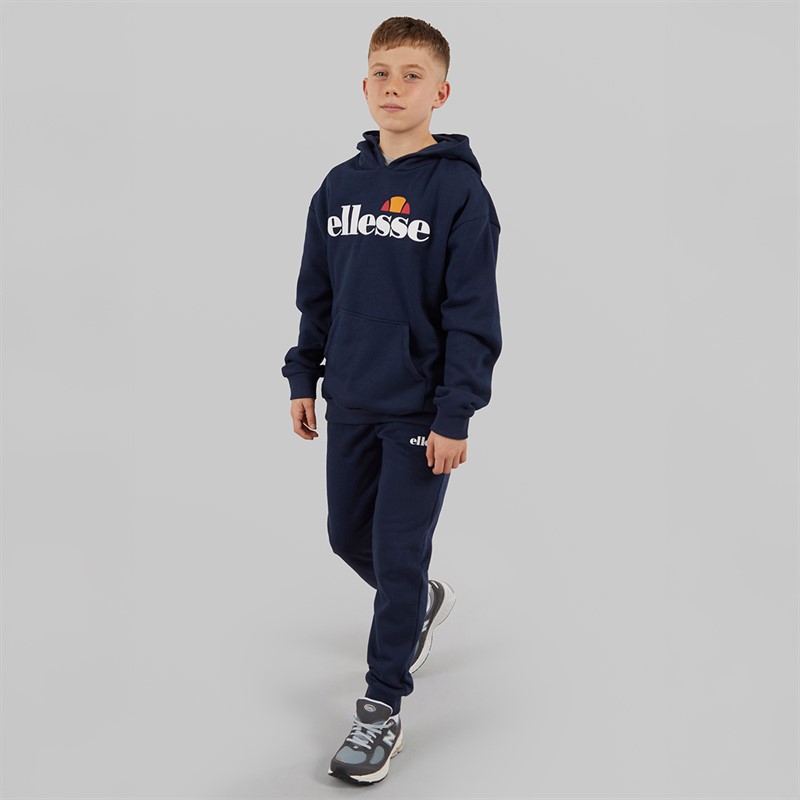 Ellesse Junior Junge Link Logo Trainingsanzug Marine