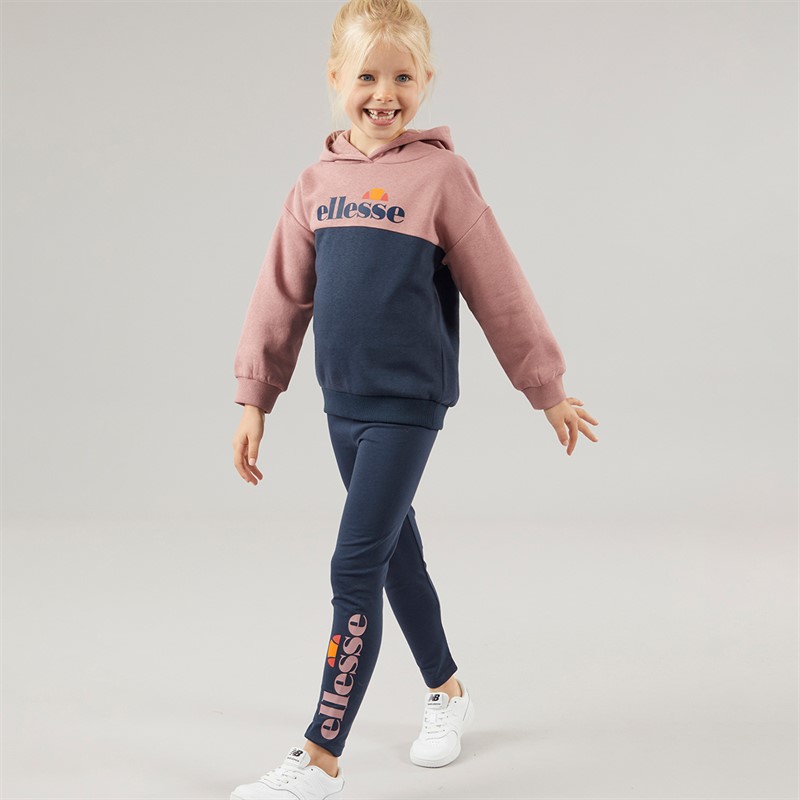Ellesse Piger Maria Logo Træningsdragt Rose/Navy