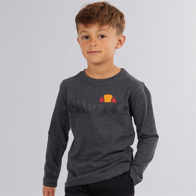 Ellesse Junge Luka Kapuzen Weste T-Shirt und Jogginghose Set Schwarz