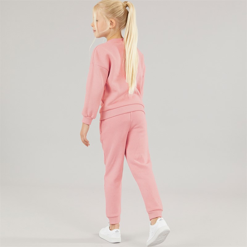 Ellesse Girls Paige Sweatshirt And Joggers Pink