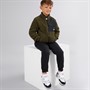 Ellesse Boys Demetrius Sherpa Jacket And Joggers Khaki