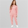 Ellesse Junior Mädchen Paige Sweatshirt Und Jogginghose Rosa