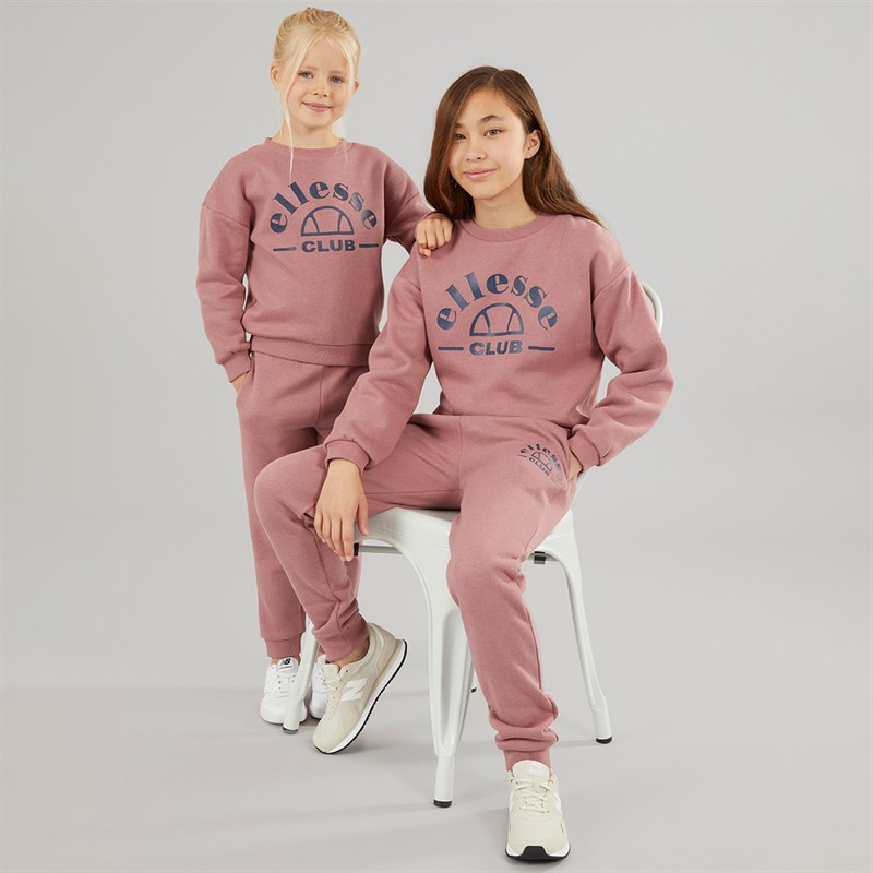 Ellesse Mädchen Kayla Sweatshirt Und Jogginghose Rosa