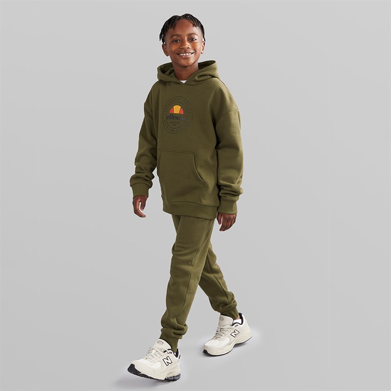 Ellesse Junior Boys Joel Logo Tracksuit Khaki