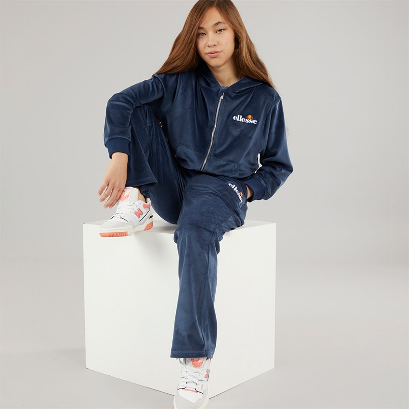 Ellesse Junior Mädchen Hazel Velours Kapuzenpullover Und Jogginghose Marine