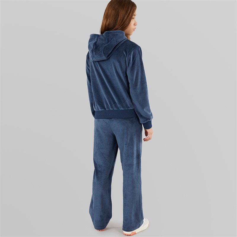 Ellesse Junior Mädchen Hazel Velours Kapuzenpullover Und Jogginghose Marine