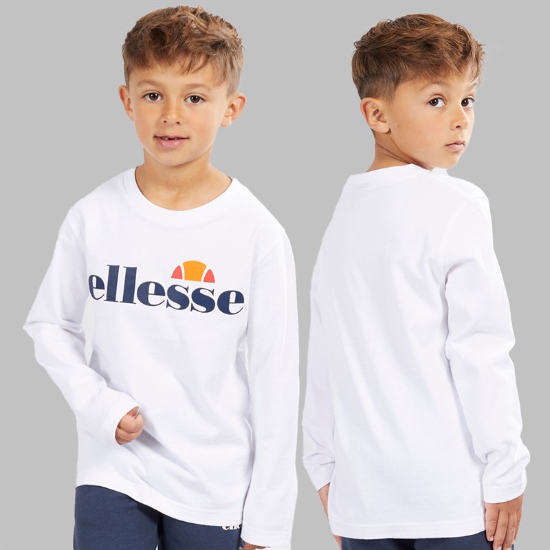 Ellesse Junge Harrison Hoodie T-Shirt und Jogginghose Set Blau / Weiß