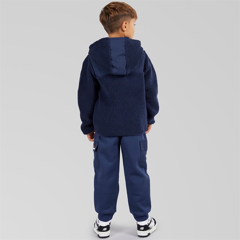 Ellesse Veste à Capuche Sherpa et jogging Enrique Garçon Bleu Marine