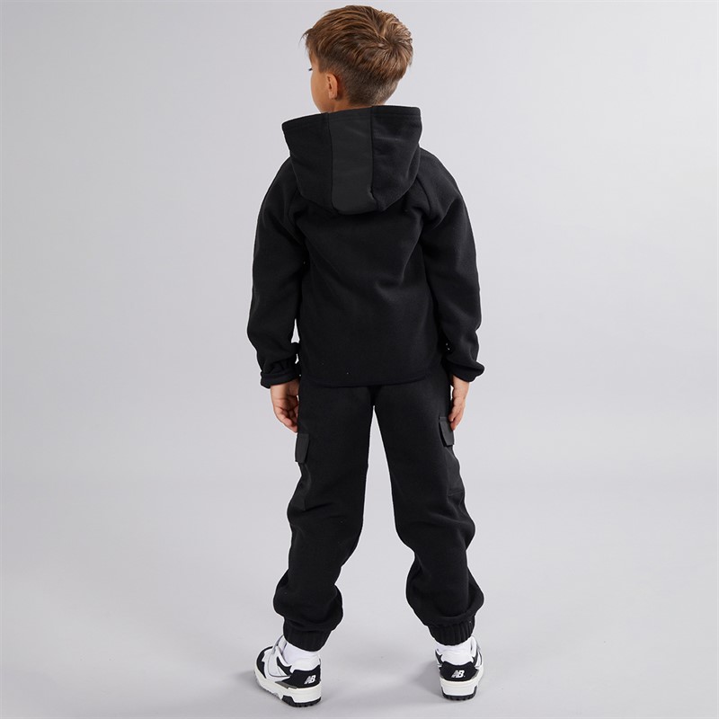 Ellesse Junge Dylan Polarfleece Hoodie und Jogginghose Schwarz