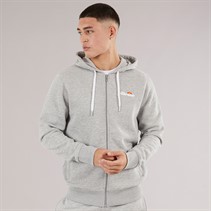 Ellesse Heren Tofield Volledige Rits Hoodie Light Grey Marl