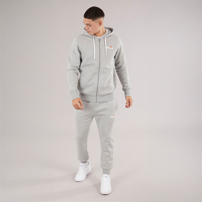 Ellesse Herren Tofield Reißverschluss Hoodie Light Grey Marl