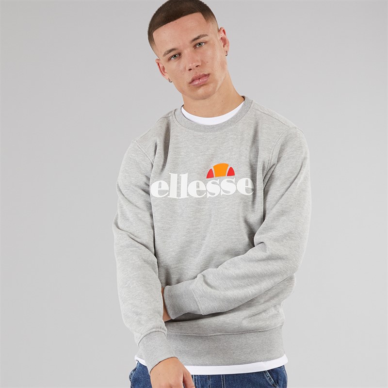 Ellesse Herren Sikanni Sweatshirt Light Grey Marl