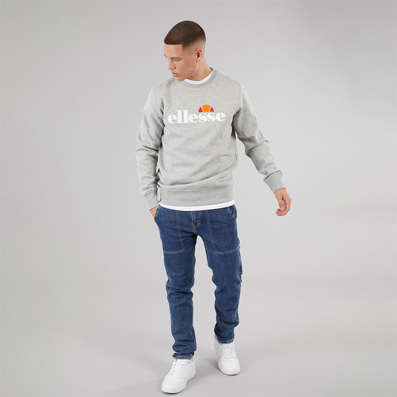 Ellesse Herren Sikanni Sweatshirt Light Grey Marl