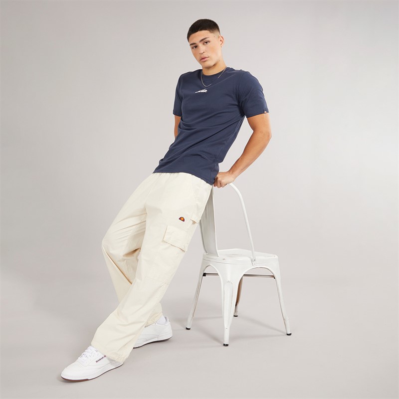 Ellesse Mens Drillar Cargo Pants Off White