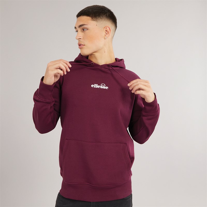 Ellesse Mens Pershuta Hoodie Burgundy