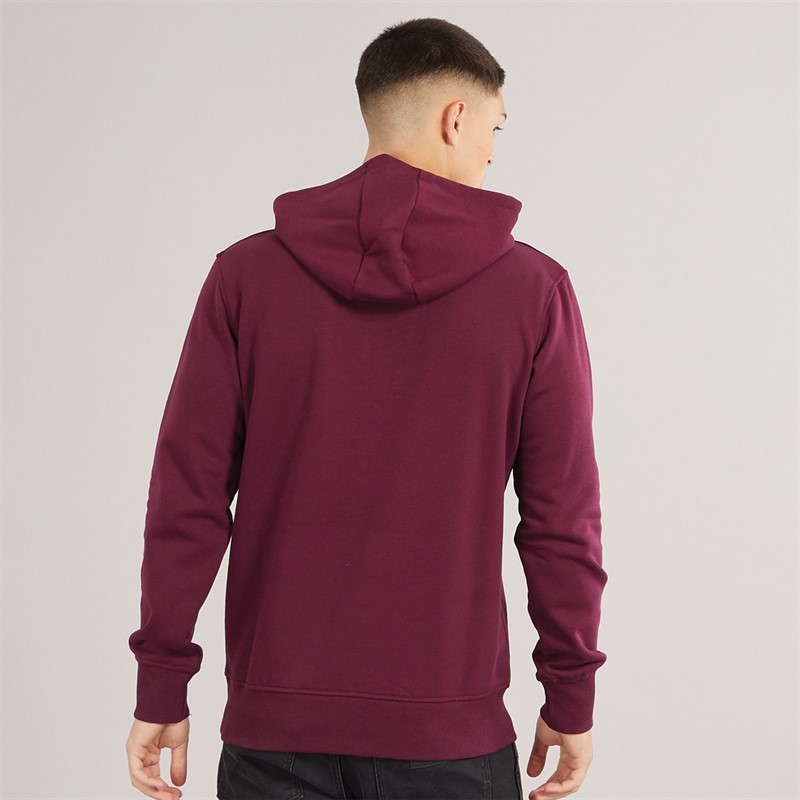 Ellesse Mens Pershuta Hoodie Burgundy