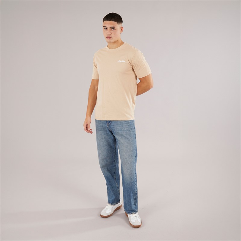 Ellesse Herren Retanna Rücken Logo T Shirt Natural