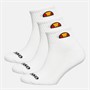 Ellesse Kinder Drei Paar Viertel Socken Weiß