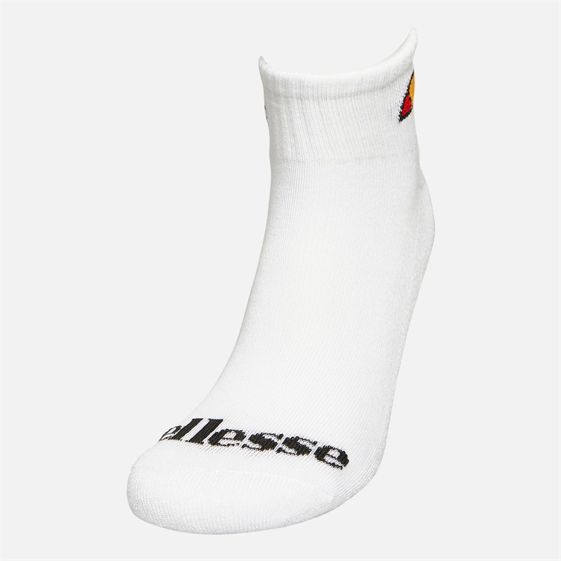 Ellesse Kinder Drei Paar Viertel Socken Weiß
