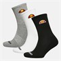 Ellesse Kinder Drei Paar Crew Socken Multi