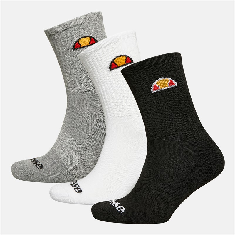 Ellesse Kinder Drei Paar Crew Socken Multi