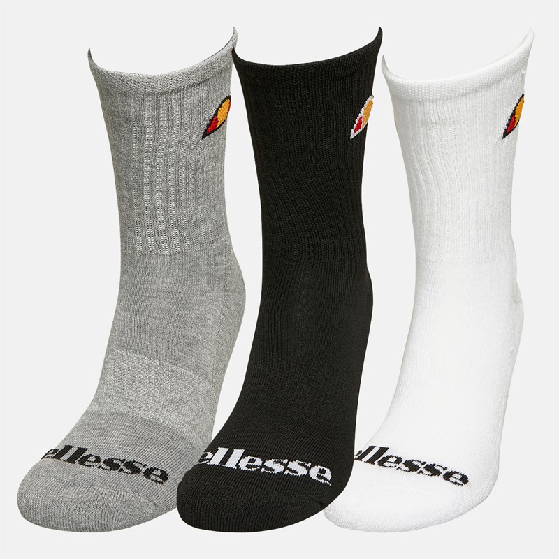 Ellesse Kinder Drei Paar Crew Socken Multi