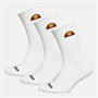 Ellesse Kinder 3er-Pack Crew Socken Weiss