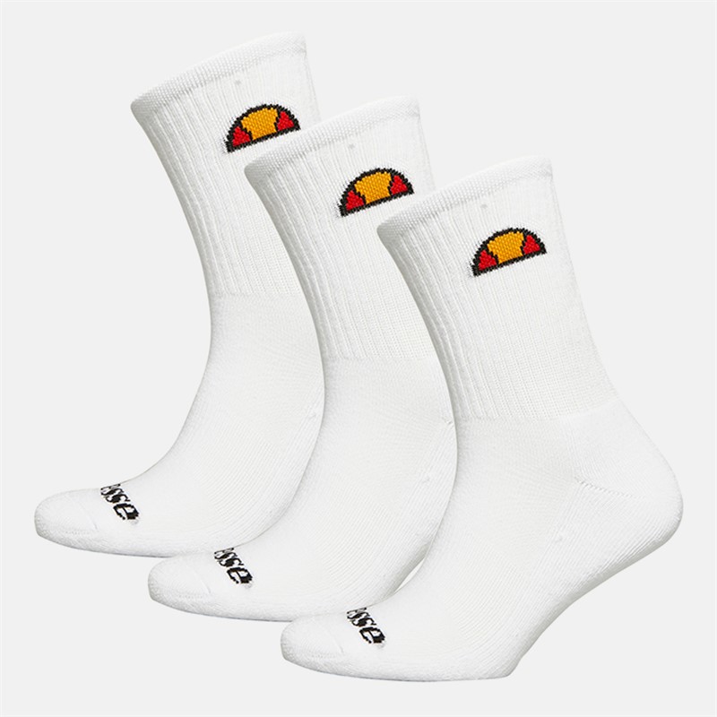 Ellesse Kinder 3er-Pack Crew Socken Weiss