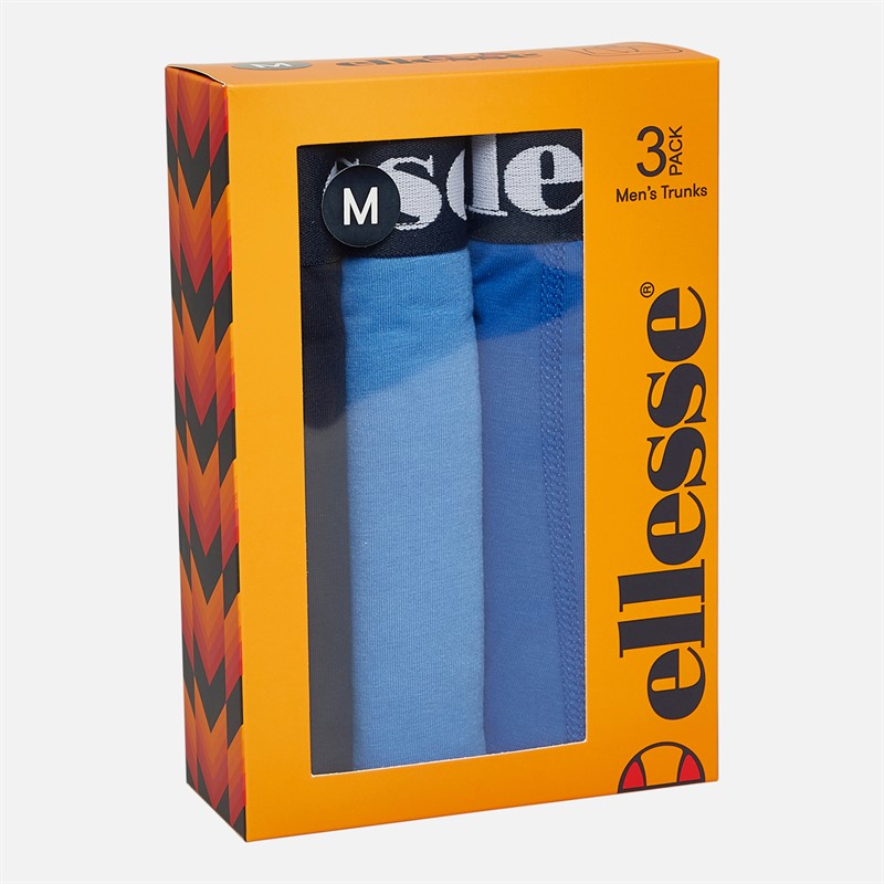 Ellesse Herren 3er-Pack Boxershorts Marineblau / Blau